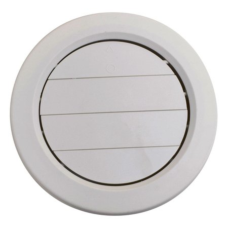 VALTERRA A/C CEILING REGISTER ADJ. ROTATING 5IN PLASTIC, MEDIUM WHITE, CARDED A10-3359VP